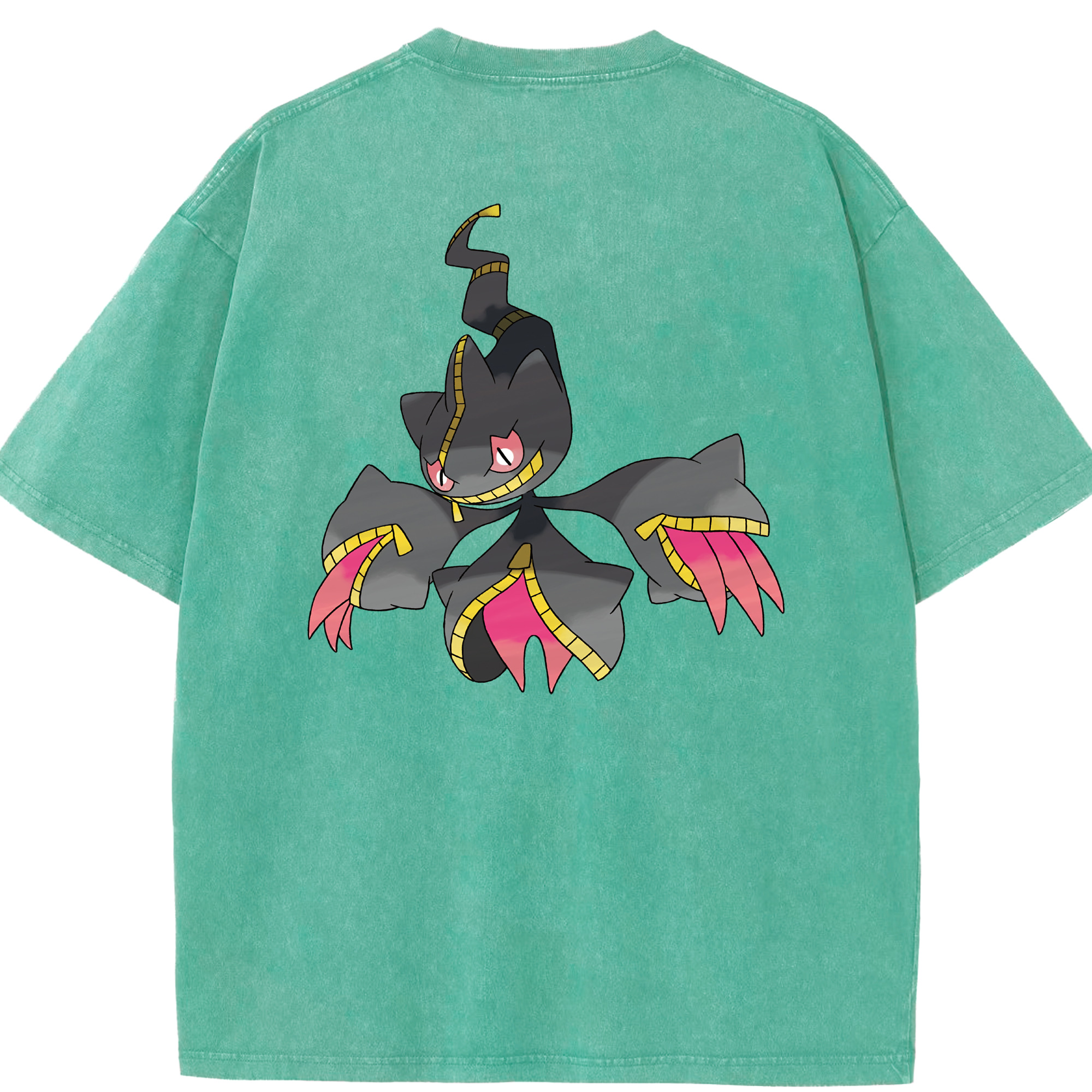 （画像用） ポケットモンスター Pokémon 綿100% ヴィンテージ風 半袖Tシャツ（背面プリント）